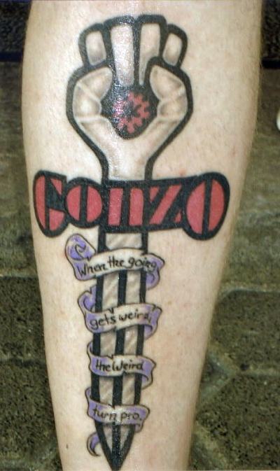 Bill's tattoo is highly decorative and very bold with the heavy outline Bill's tattoo is highly decorative and very bold with the heavy outline