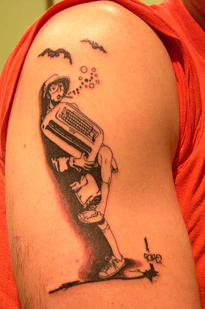 Holly Azzara - Patricks Elbow Large Image. Keyword Galleries: Color Tattoos, shoulder almost to my elbow and I plan on getting this one added so that